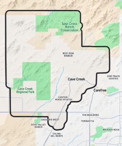 Wayne Metcalf Realtor®-Cave Creek map