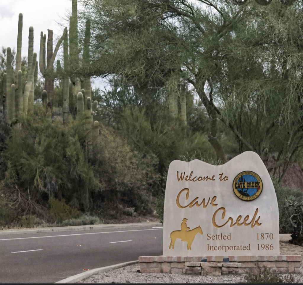CAVE CREEK WELCOME SIGN